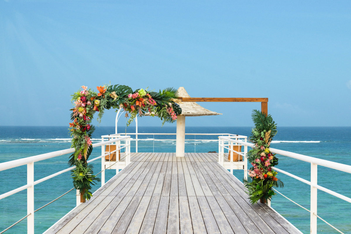 Angel Pier Wedding by Fusaki Beach Resort