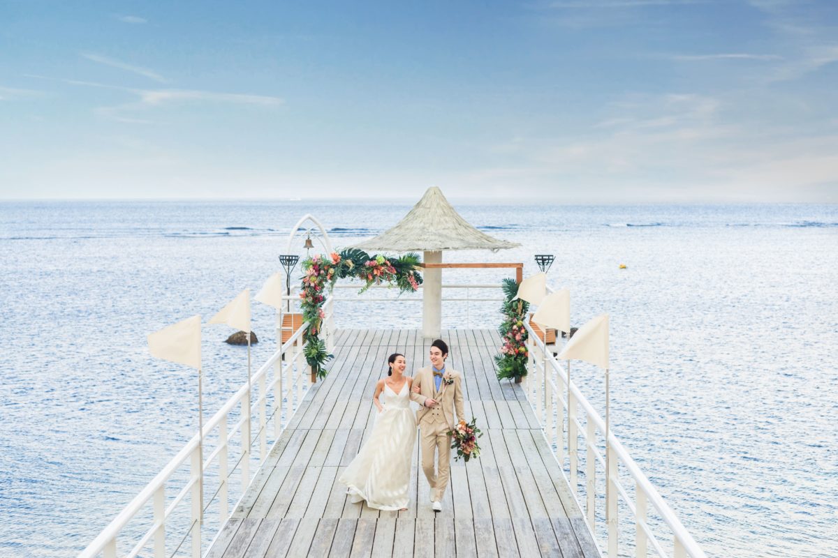 Angel Pier Wedding by Fusaki Beach Resort