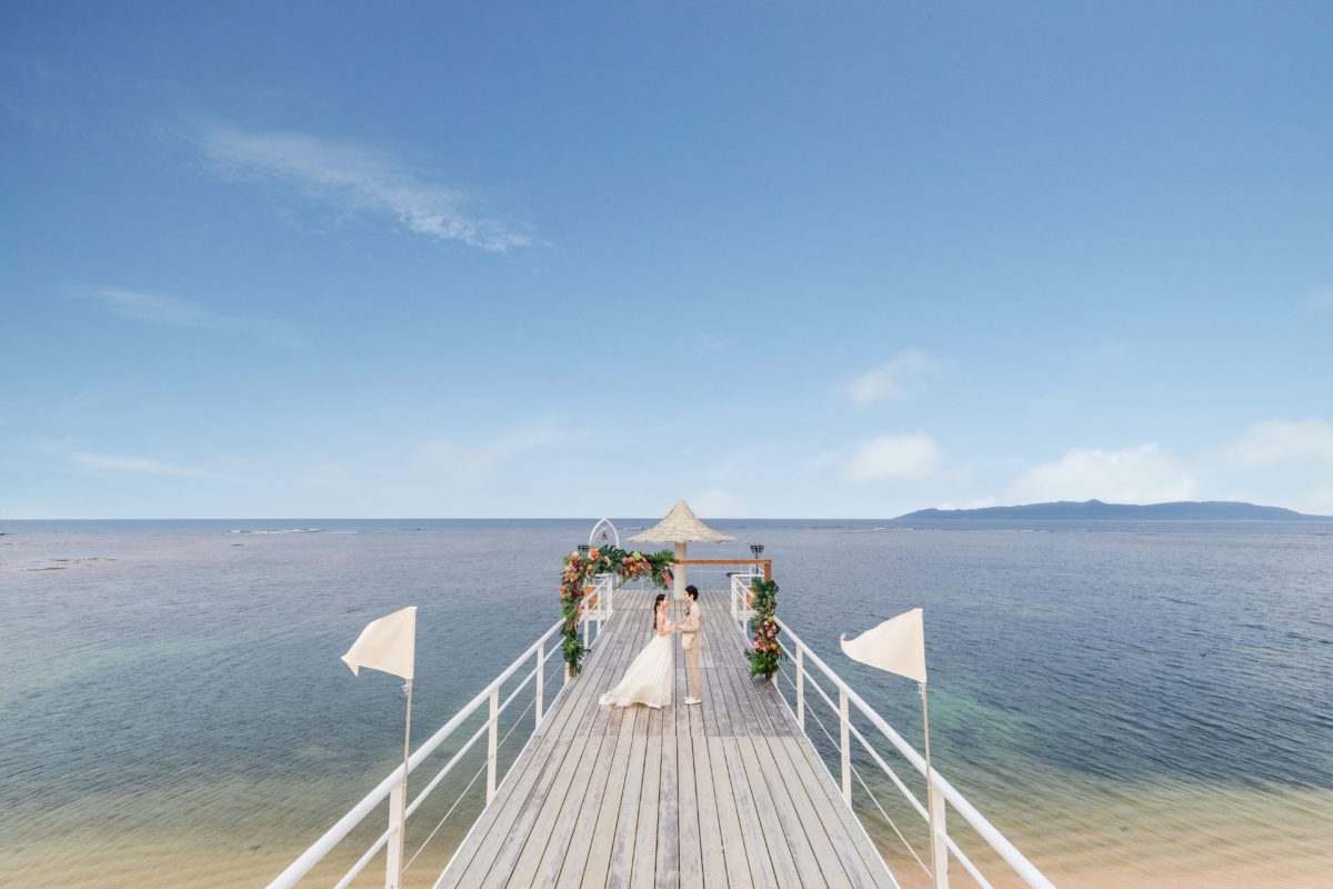 Angel Pier Wedding by Fusaki Beach Resort