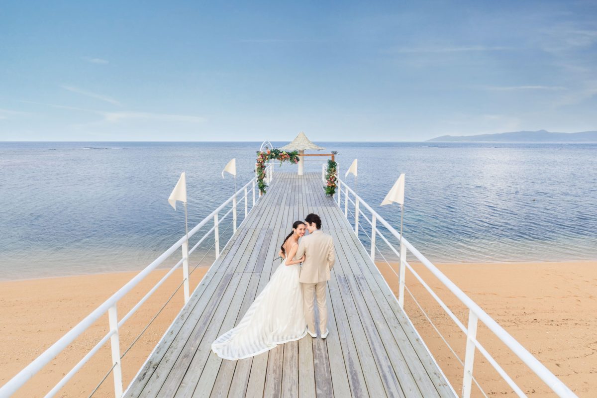 Angel Pier Wedding by Fusaki Beach Resort